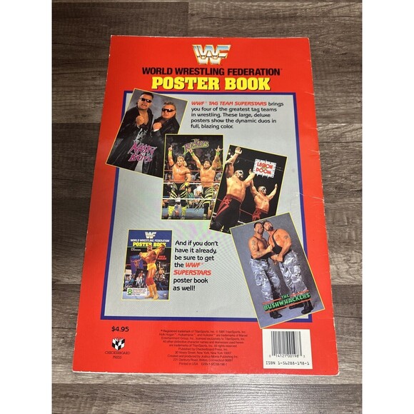 2 1991 WWF Poster Book Tag Teams Legion Doom And Superstars Hulk Hogan Books - Picture 7 of 9